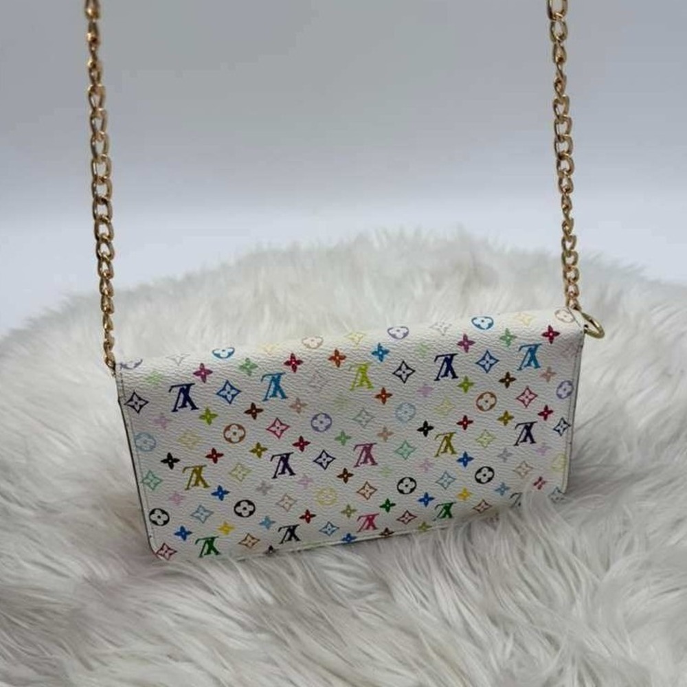 Authentic Louis Vuitton Multicolor Murakami Long Wallet White Zippy Wallet - Picture 2 of 14